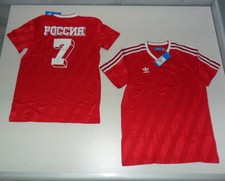 FW14 10458 Größe M adidas Russland T-Shirt Historische Vintage Trikot Jersey
