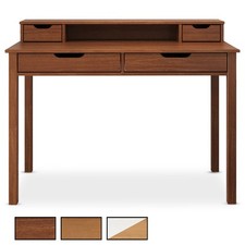 Schreibtisch mit Schubladen PC-Tisch Holzschreibtisch mit Stauraum Home-Office