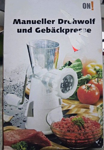Manueller fleischwolf - on!,