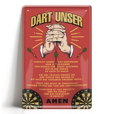 Blechschild Dart Unser Gebet
