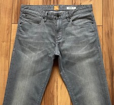 100%ORIG HUGO BOSS ORANGE 24 STRETCH JEANS REGULAR FIT GR. W35 L34 GRAU
