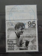 1 x 100. Geburtstag Fritz Walter Deutschland BRD 2020 Mi-Nr. 3568 gestempelt