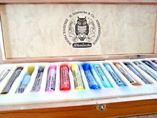 Schmincke Pastellkreide 15 Kreidestücke im Holzkasten # (843)