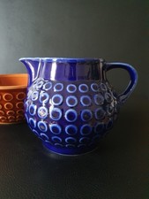 0,85 l Milchkännchen Kanne Rusalka blau dunkelblau Kreise VEB Torgau DDR