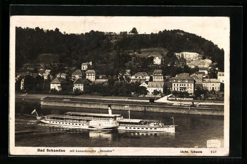 Ansichtskarte bad schandau - bad,