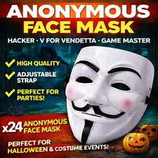 24 X Anonymous Gesichtsmaske