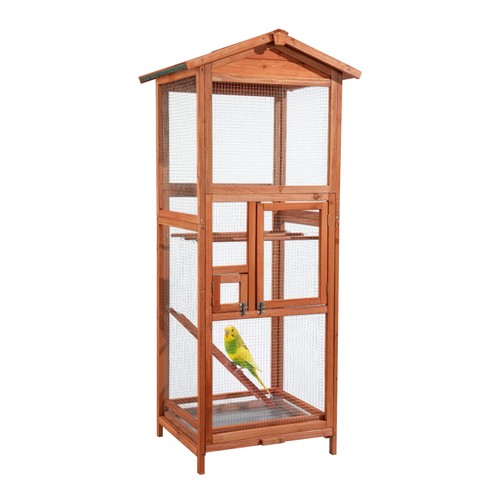 Wiltec vogelvoliere aus holz - wiltec,