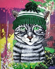 Bild Gemälde Katze 50/40