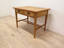 schöner antiker Jugendstil-Tisch von 1900, Schreibtisch in Weichholz restauriert