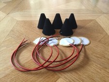 E-Drum Trigger-Kegel / Cone + Piezo-Sensor, 35 mm, Sparset