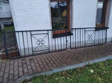 Stahl-Gartentor 3teilig + 6 Zaunelemente