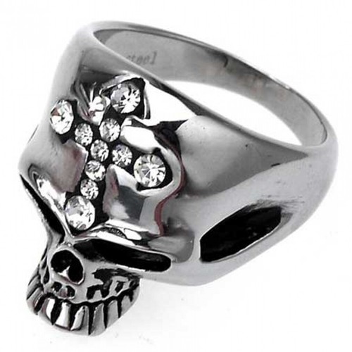Edelstahl ring totenkopf - ring,