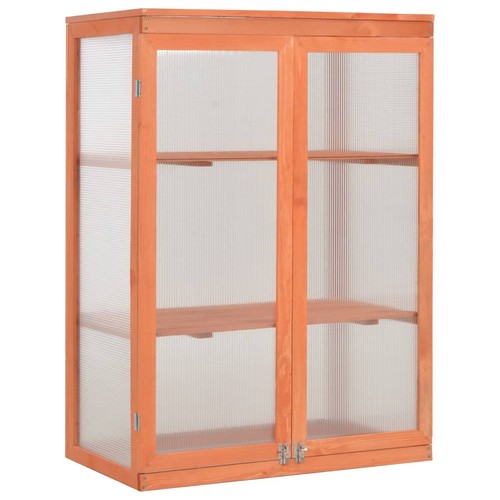 Holz gewächshaus 75x47x109cm - gewächshaus,