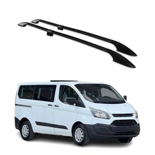 Dachreling Dachgepäckträger für Ford Tourneo Custom 2012-2024 Kurzer Alu Schwarz