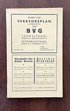 Beiheft zum Verkehrsplan (Liniennetz) der BVG - Oktober 1930