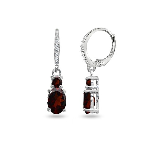 Oval rund granat cubic - &,