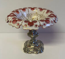 Aufsatzschale Silber 13 Lot Glas Tafelaufsatz Obst Schale