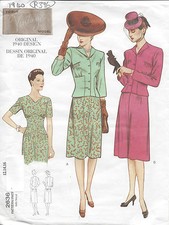 1940 Vintage VOGUE Nähmuster