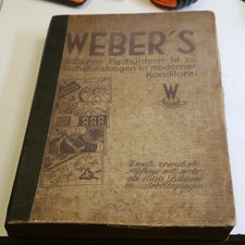 Historisches Weber Konditorei Kochbuch / Fachbuch, 1938