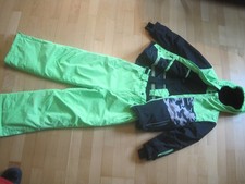 Skianzug Jungen Gr. 148/152 von YFK in grün/schwarz Schneeanzug