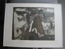 Karl Korab, Farblithographie,1972, Blattgröße 73,3x56,5cm