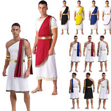 DE Herren Römisches Gladiator Kostüm Antike Griechische Toga Faschingskostüme