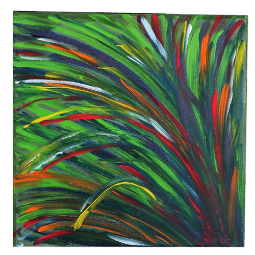 Bild handgemalt gras modern - handgemalt, "gras"
