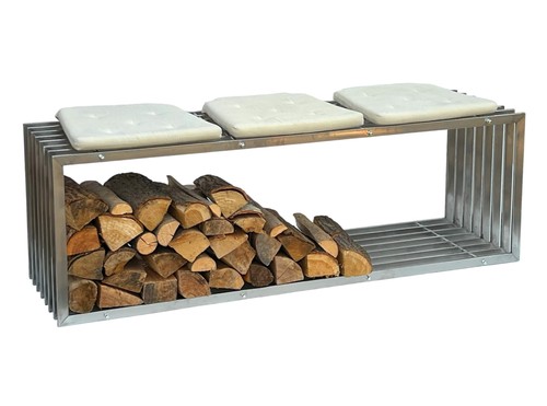 Kaminholzregal innen edelstahl - kaminholzregal,