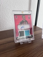 Topps Bundesliga Hugo Larsson Auto Ball Relic /5 Eintracht Frankfurt