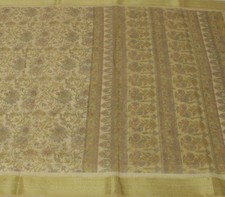 Sushila Vintage grüner Sari
