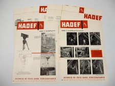 9 Prospekte De Fries HADEF Aufzüge Winden