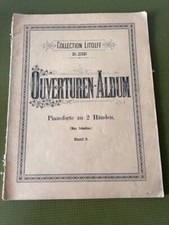 Altes Notenheft Klavier , Ouverturen - Album, 3, Max Schultze