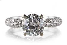 Ring 1 Brillant 1,02 ct H/P1 +