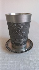 Zinnbecher Jagdmotiv Set