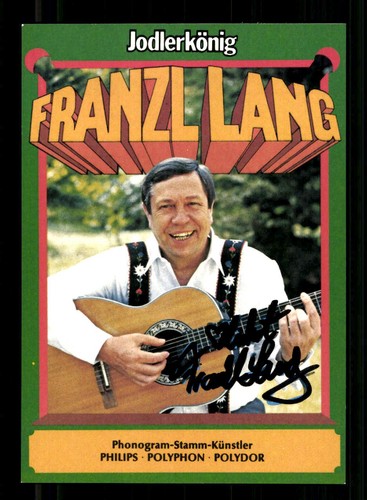 Franzl lang autogrammkarte - franzl,