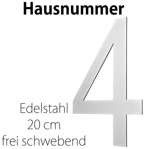 Edelstahl hausnummer cm - hausnummer,