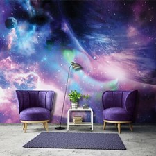 Vlies Fototapete Galaxy Weltraum Kosmos Sterne Universum Kinderzimmer Weltall 56
