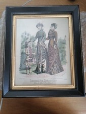 alt kolorierter Stich Le Journal des Dames et des Demoiselles Paris France 1881