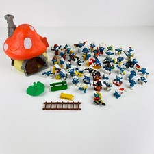 Schleich Peyo Schlümpfe Konvolut 48 Stück Schlumpfhausen Haupthaus Sammlung