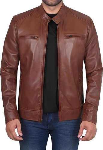 Lederjacke herren hellbraun - herren,