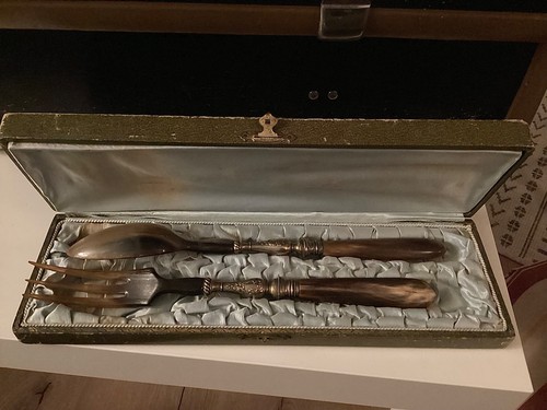 Antikes besteck aus horn - horn, mit
