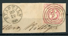 Thurn und Taxis: Mi.Nr.32 gestempelt "289" Stadtilm auf Briefstück