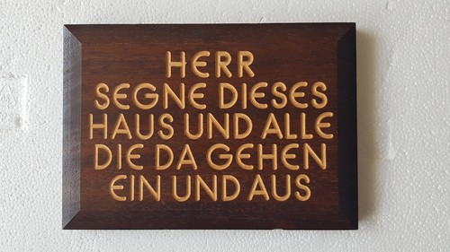 Spruchtafel segensspruch - spruchtafel,