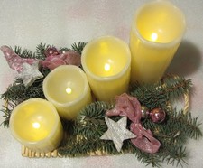 Adventsgesteck mit 4 LED -