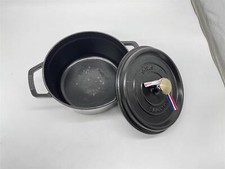 STAUB Gusseisen-Kasserolle, rund, Ø 22 cm, 2,6 l, Mattschwarz