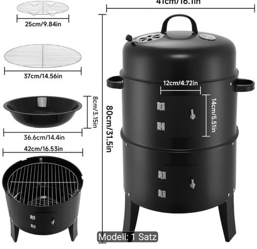 Holzkohle smoker - holzkohle,
