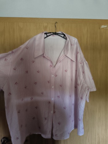 Pink weiße bluse - pink,