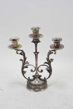 C26S60- Silber 800 Kerzenleuchter 3-flammig