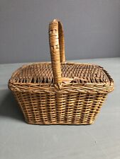 Antiker Puppen Deckelkorb