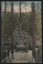 Karlsbad, Marienbild am Russelsitz, Ansichtskarte 